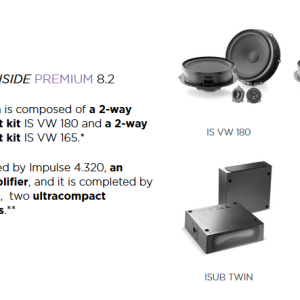 Kit Focal Inside Powered 8.2 per Volkswagen Tiguan X  serie dal 2022 al 2024