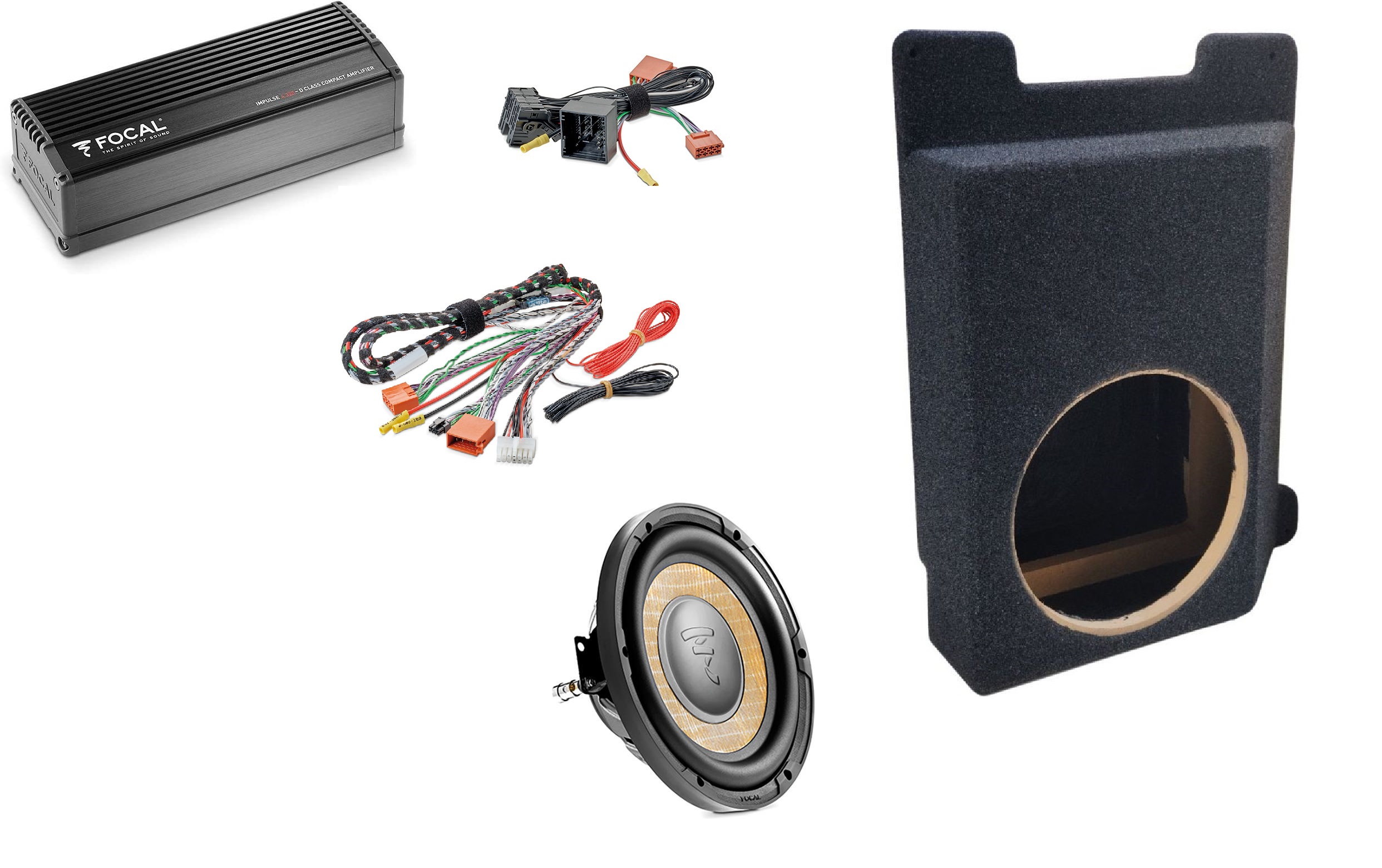 Kit Focal P20FSE amplificatore+Subwoofer+cassa per Citroen – Jumpy III