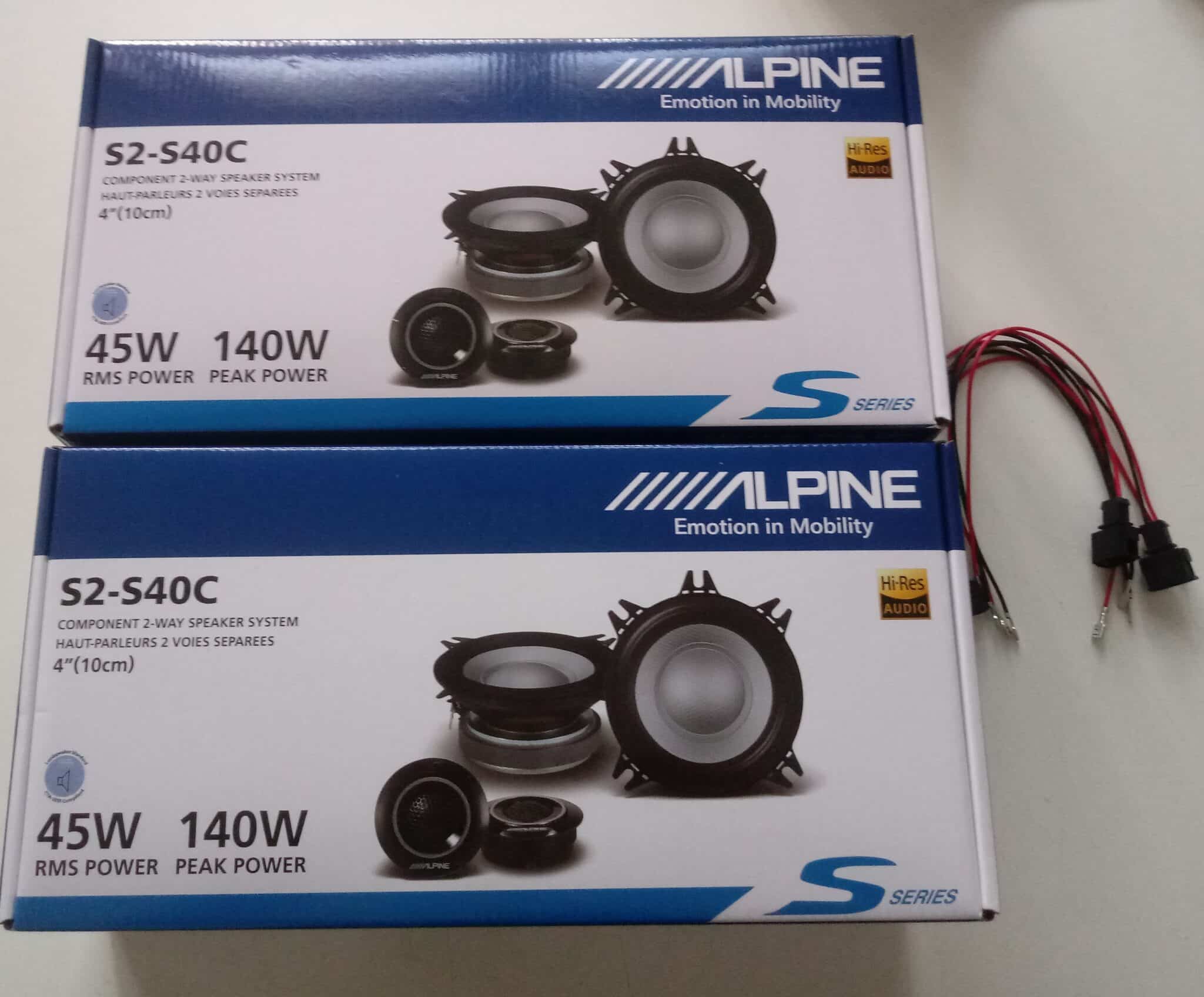 Kit 8 altoparlanti Alpine S2 per BMW serie 1 Anteriori e Posteriori