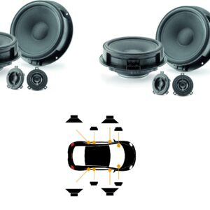 Kit Focal Inside Confort 8.0 per VW Tiguan I suv (2007-2016) 5N