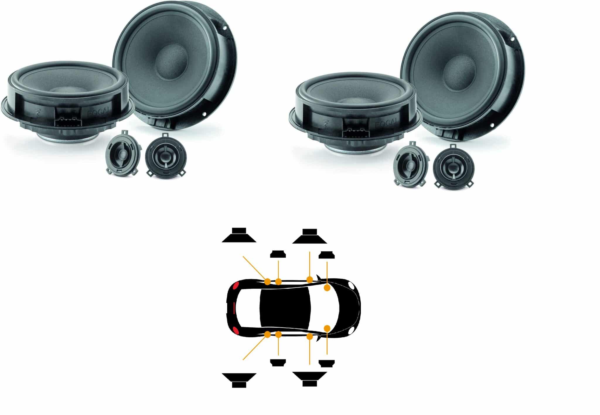 Kit Focal Inside Confort 8.0 per VW Amarok suv 2010-2021