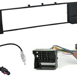 Kit installazione autoradio per BMW Serie 3 E46  colore nero