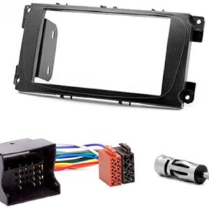 Kit installazione autoradio per Ford Kuga 2008-2012 doppio ISO colore nero