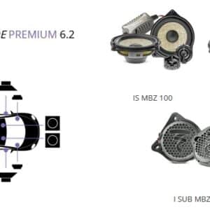 Kit altoparlanti + subwoofer Focal per Mercedes classe GLC Suv coupe (2015-2021) modello C253