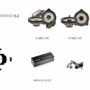 Kit Inside Powered 6.2 Focal per Mercedes classe GLC Suv coupe (2015-2021) modello C253
