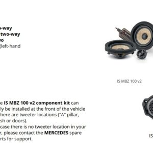 Kit Inside Powered 6.2 Focal per Mercedes AMG GT 2/4 doors Sedan (2018-)  X290