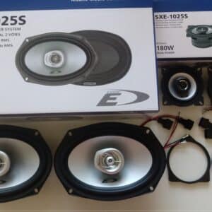 Kit 4 Altoparlanti Alpine + adattatori per Mini Cabrio (R57) serie dal 2006 al 2014