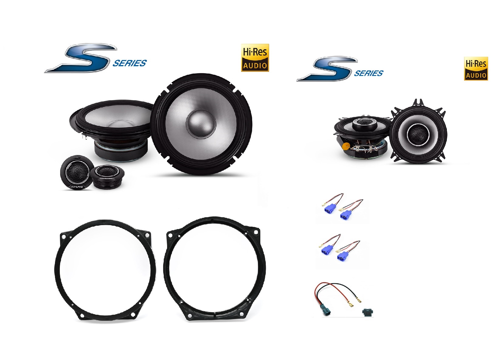 Kit 6 altoparlanti Alpine per Mini Cooper R55 Anteriori