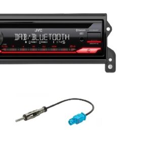 Autoradio JVC con CD per Mini (R50, R53) 01-06 DAB+ con lettore CD, USB e SD Card, frontalino estraibile e Bluetooth