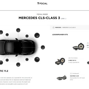 Focal Kit Inside Acoustic 11.2 per Mercedes CLS modello (W257)  serie dal 2018