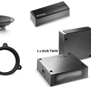 Focal Kit upgrade Audio per Nissan 370Z serie dal 2009 al 2021 altoparlanti + subwoofer + amplificatore