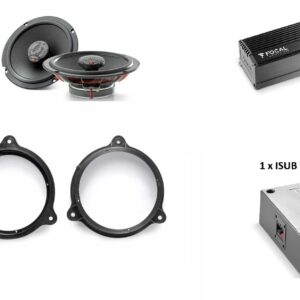 Kit Focal per Nissan Juke II serie F16 dal 2019 al 2024 serie Universal + subwoofer