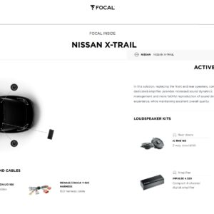 Kit Focal Inside Active 6.0 per Nissan X-Trail serie 2014-2017