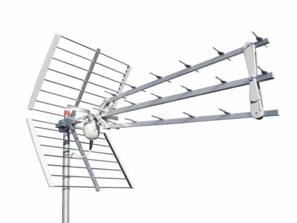 Offel Antenna UHF a tre culle serie 21-457B TRIO+ 5G BIANCA