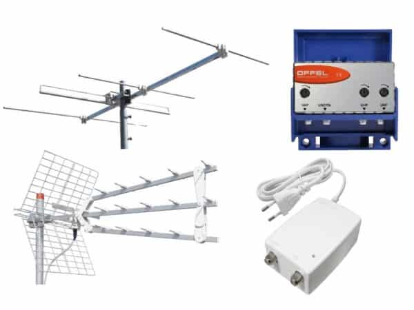 Kit Offel antenna digitale terrestre DVBT 5G Made in Italy