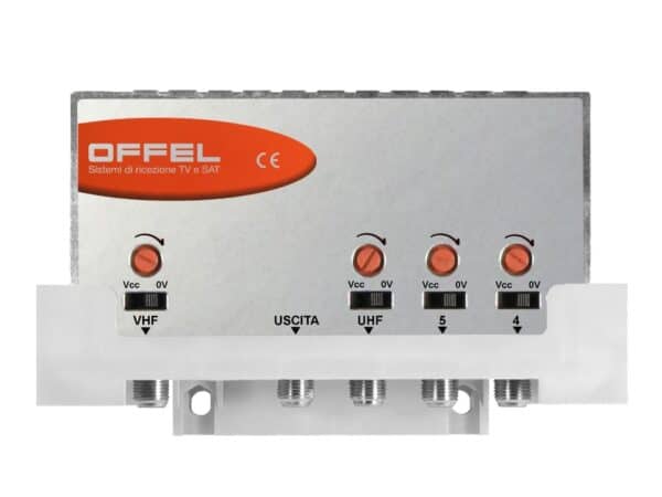 Centralino larga banda per esterno adatto per impianti di ricezione di piccole dimensioni Offel 24-048 LC4/20 V-4-5-U