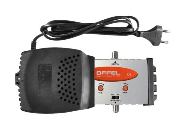 Amplificatore di linea Offel 25-060 permette di riamplificare i segnali TV di una linea di distribuzione