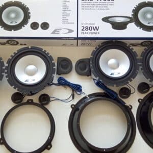 Kit 8 altoparlanti Alpine per Fiat Panda Anteriori e Posteriori 2002-2011