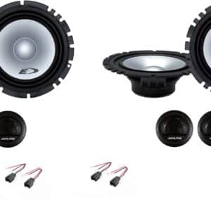 Kit 8 altoparlanti Alpine per Peugeot 407 Anteriori e Posteriori