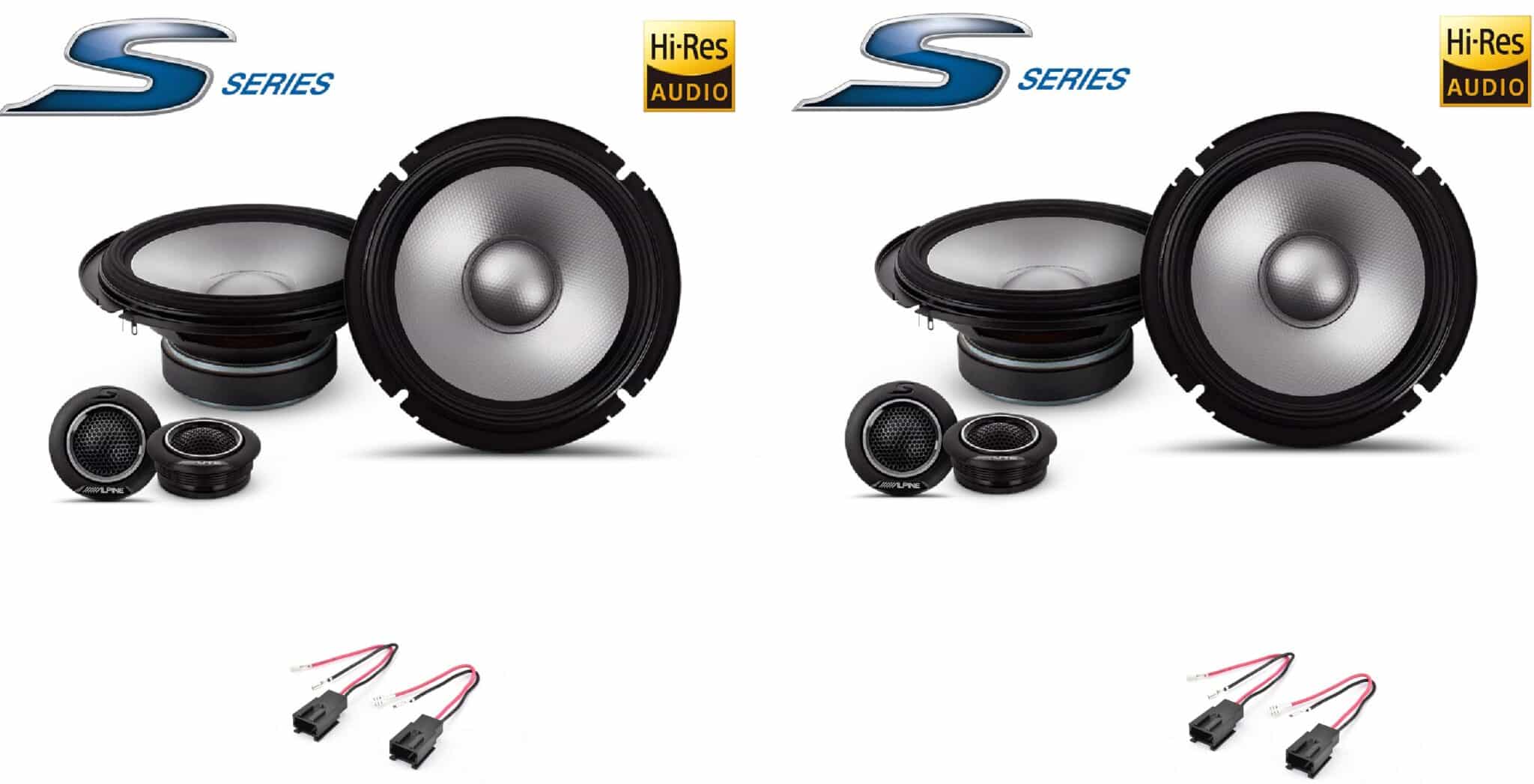 Kit 8 altoparlanti Alpine S2 per Peugeot 407 Anteriori e Posteriori
