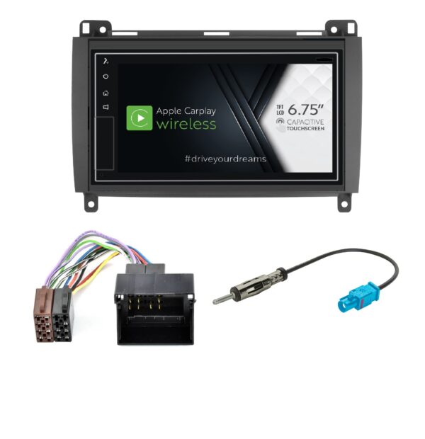 Autoradio Apple Car Play wireless Phonocar VM013 per Mercedes Classe B W245  Mediastation DAB+ (Copia)