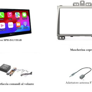 Lettore multimediale Pioneer per Hyundai i20 I  serie (PB, PBT) dal 2008 al 2012 Apple Car Play / Android  Touch Screen