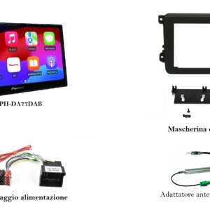 Lettore multimediale Pioneer per VW TRANSPORTER T6 / CARAVELLE T6 Apple Car Play / Android  Touch Screen