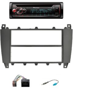 Autoradio Pioneer con CD per Mercedes Classe C (W203) con DAB+, Bluetooth®, USB, Apple e Android