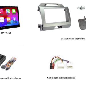 Lettore multimediale Pioneer per Kia Sportage III serie (SL) Apple Car Play / Android  Touch Screen