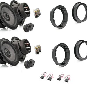 Kit 8 altoparlanti Gladen  per Skoda Yeti serie 2009-2013 Anteriori e Posteriori