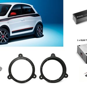 Focal kit Subwoofer + Amplificatore + Altoparlanti per Renault Twingo III serie   Plug and play