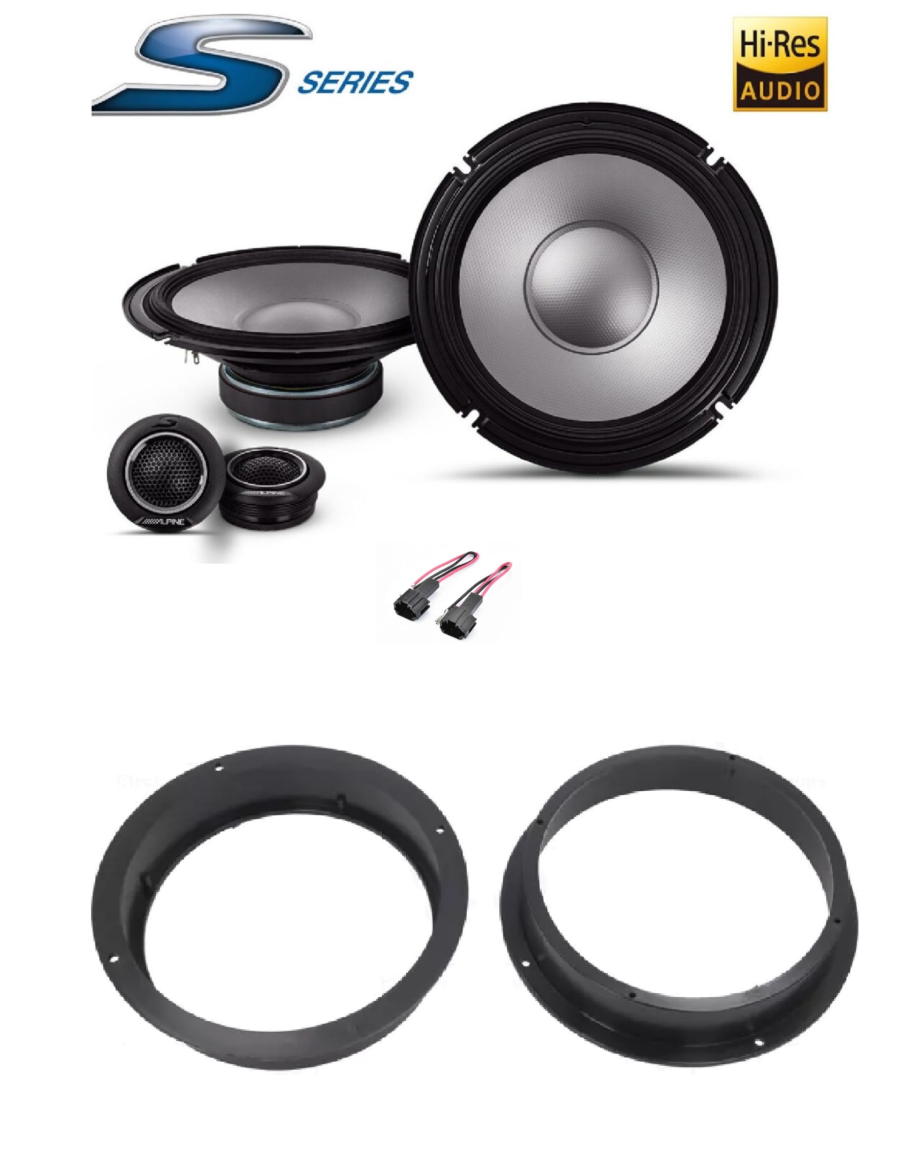 Kit 4 altoparlanti Alpine per Lamborghini Aventador 2012->2021