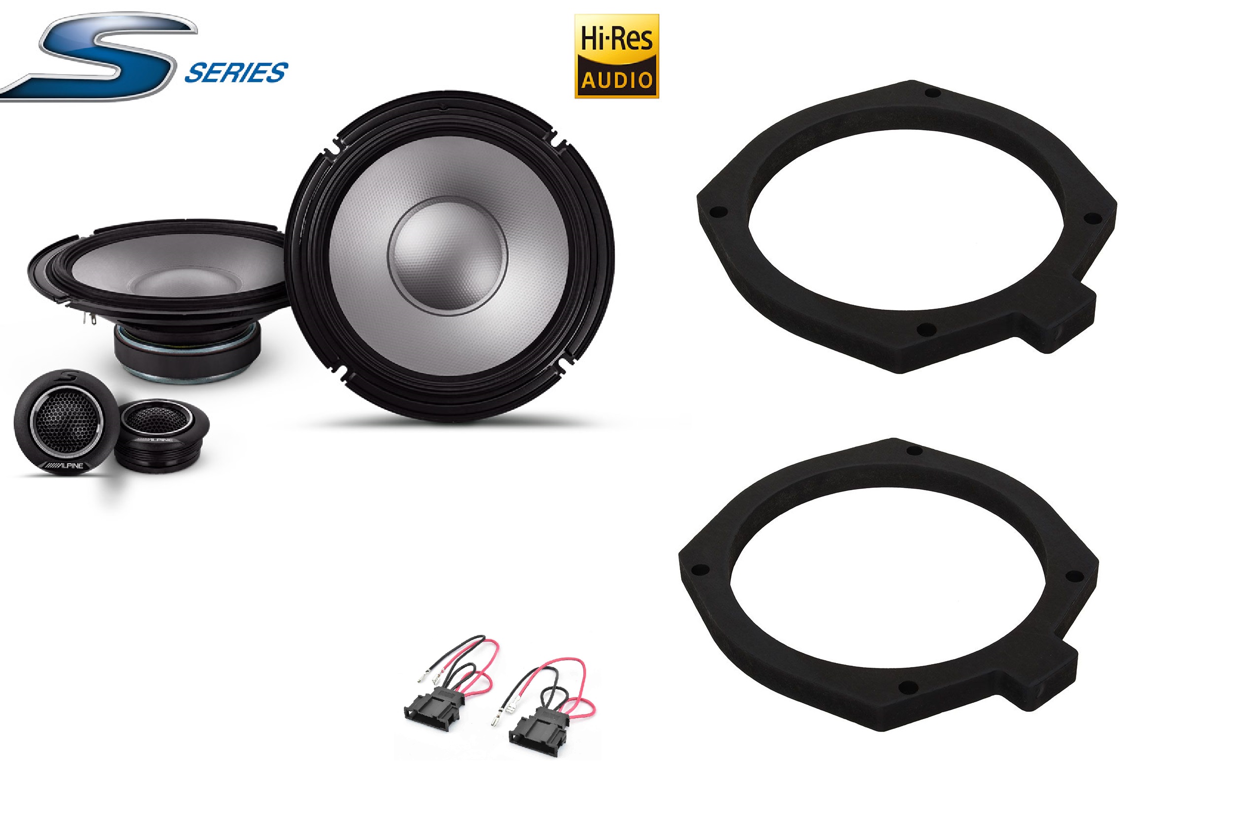 Kit altoparlanti Alpine S2 per Porsche Cayman 981 serie dal 2005 al 2012