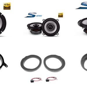 Kit 8 altoparlanti Alpine S2 per Mercedes classe E serie W210 Anteriori e Posteriori Cappelliera posteriore