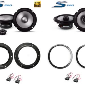 Kit 6 altoparlanti Alpine S2 per Volkswagen Touran 5T1 Anteriori e Posteriori