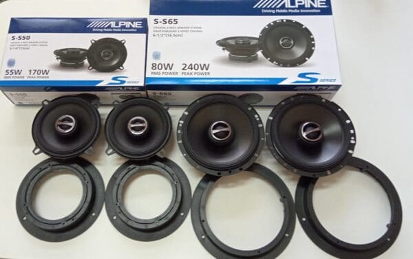 Kit altoparlanti Alpine serie S-S65 S-S50 Mercedes Classe A W169 Anteriori Posteriori 04-12