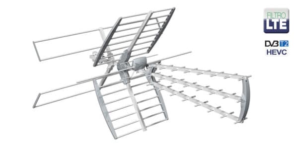 Antenna combinata UHF-VHF a elevate prestazioni Swing 455LTE/VU