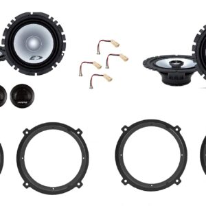 Kit 6 altoparlanti Alpine per Ssangyong Tivoli serie dal 2015 Anteriori e Posteriori
