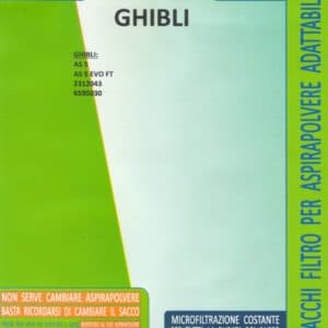 CONF 5 PZ SACCHETTI GHIBLI AS5 AS 5 EVO FT 2312043 6595030