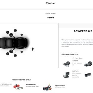 Kit Focal Inside Powered 6.2 per Skoda Kamiq