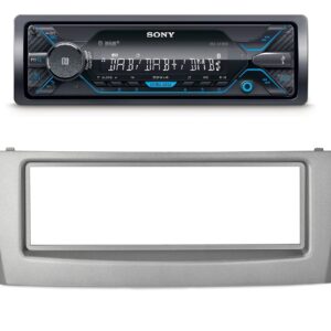 Autoradio Sony per Fiat Grande Punto (199) grigia DAB+ con  USB e SD Card, frontalino estraibile e Bluetooth