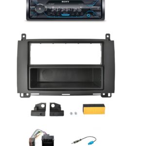 Autoradio Sony per Mercedes VIANO (W639) DAB+ con lettore CD, USB e SD Card, frontalino estraibile e Bluetooth