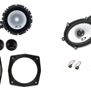 Kit altoparlanti Alpine per Mitsubishi Pajero V80 3 porte Anteriori e Posteriori