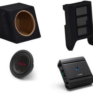 Kit subwoofer + amplificatore Alpine per BMW serie 3 e36 Cabrio sedili posteriori