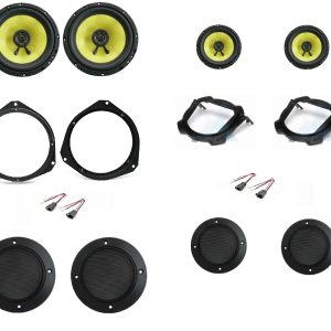 Kit altoparlanti + cavi + griglie per Opel Tigra (1994-2001) Anteriori e Posteriori
