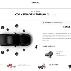 Kit Focal Inside Active 8.0 per Volkswagen Tiguan 2 (2016-2023)