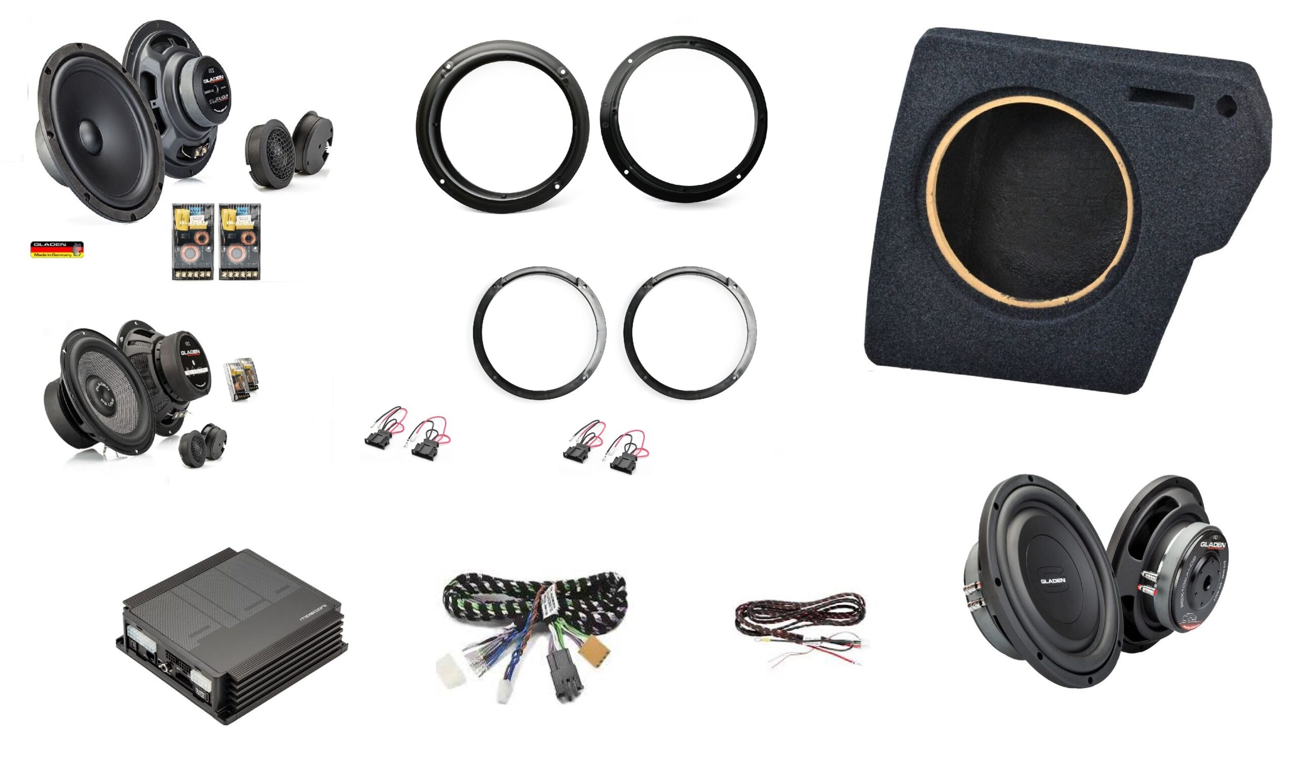 Kit Sound UP Volkswagen Tiguan Allspace 15-20 Gladen / Mosconi