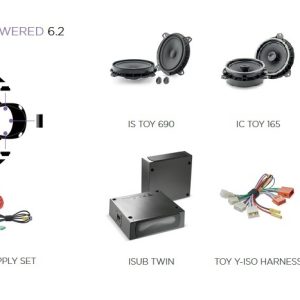 Kit altoparlanti Focal Inside Powered 6.2 per Toyota Tacoma III serie dal 2020 al 2024