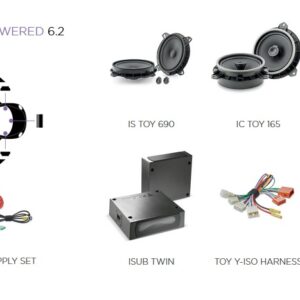 Kit altoparlanti Focal Inside Powered 6.2 per Toyota Prius III  serie dal 2009 al 2016