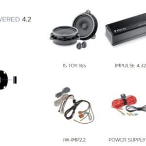 Kit altoparlanti Focal Inside Powered 4.2 per Toyota Aygo serie 2014 – 2018